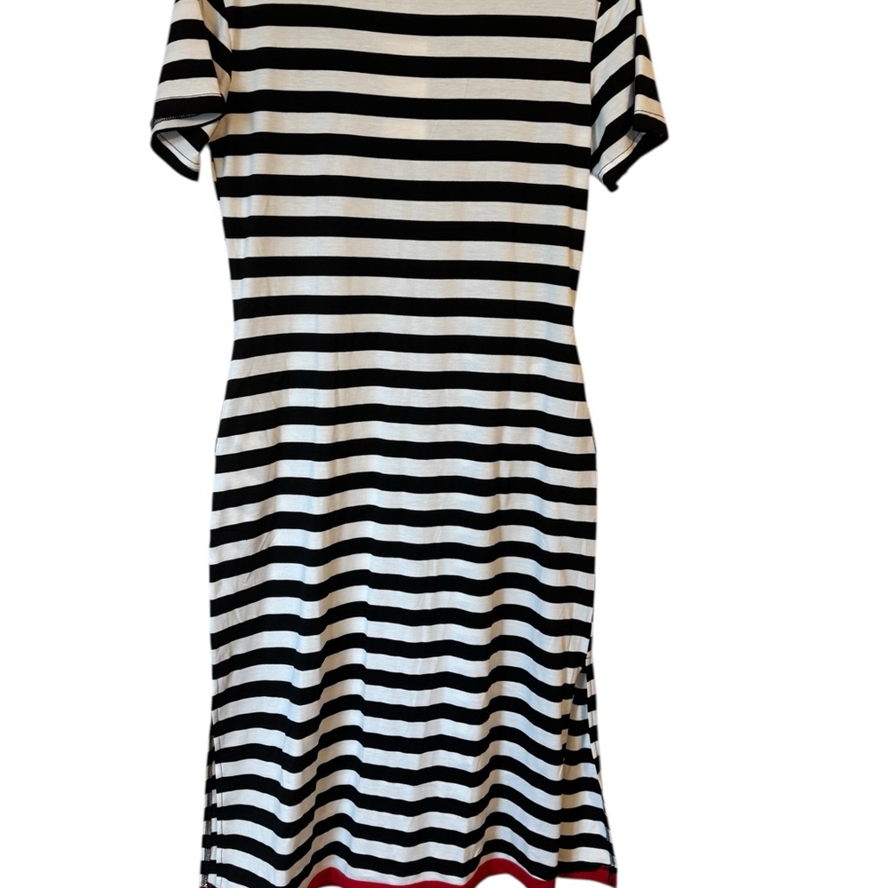 NWT  BLACK/WHITE  CASUAL SUMMER DRESS  SMALL    #CL - Picture 7 of 10
